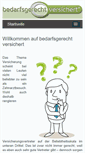 Mobile Screenshot of bedarfsgerecht-versichert.de