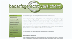 Desktop Screenshot of bauversicherung.bedarfsgerecht-versichert.de